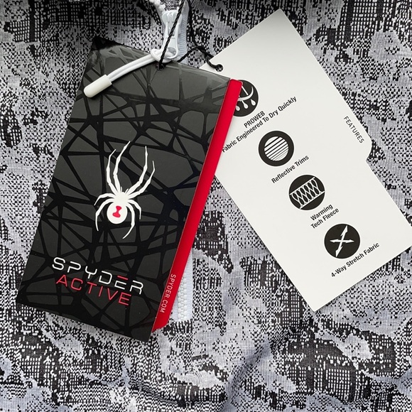 NWT Spyder Active Long Sleeve Quarter Zip size M - Picture 2 of 5